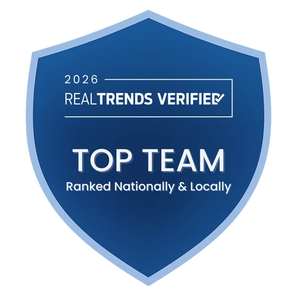 2026 RealTrends Verified Top Team, ranked nationally and locally