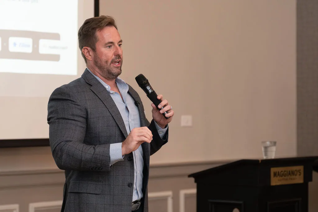Ascend leader speaking at a San Antonio agent event